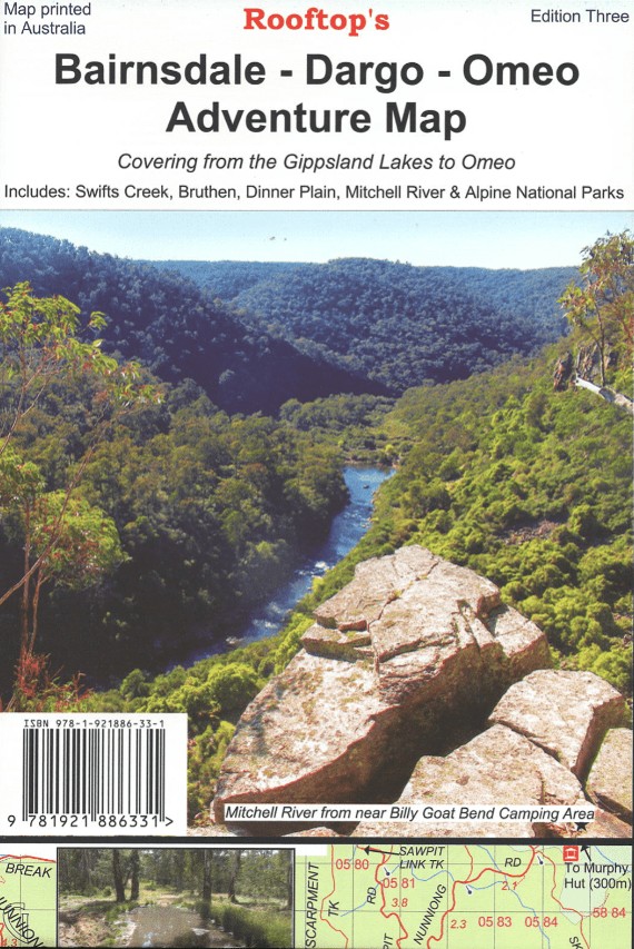 Bairnsdale  Dargo  Omeo Map 3ed