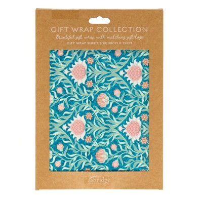 Gift Wrap  Peach Floral
