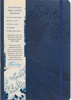 A5 Embossed Notebook  Great Waves