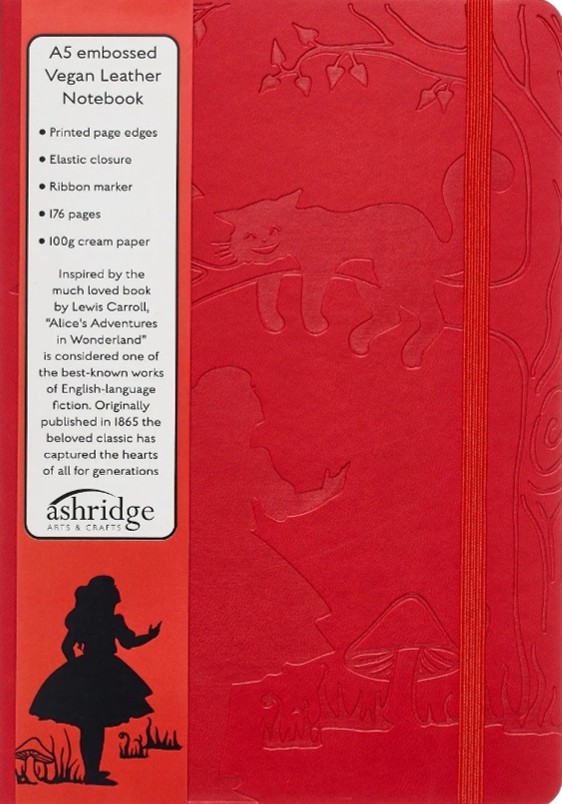 A5 Embossed Notebook Alice In Wonderland