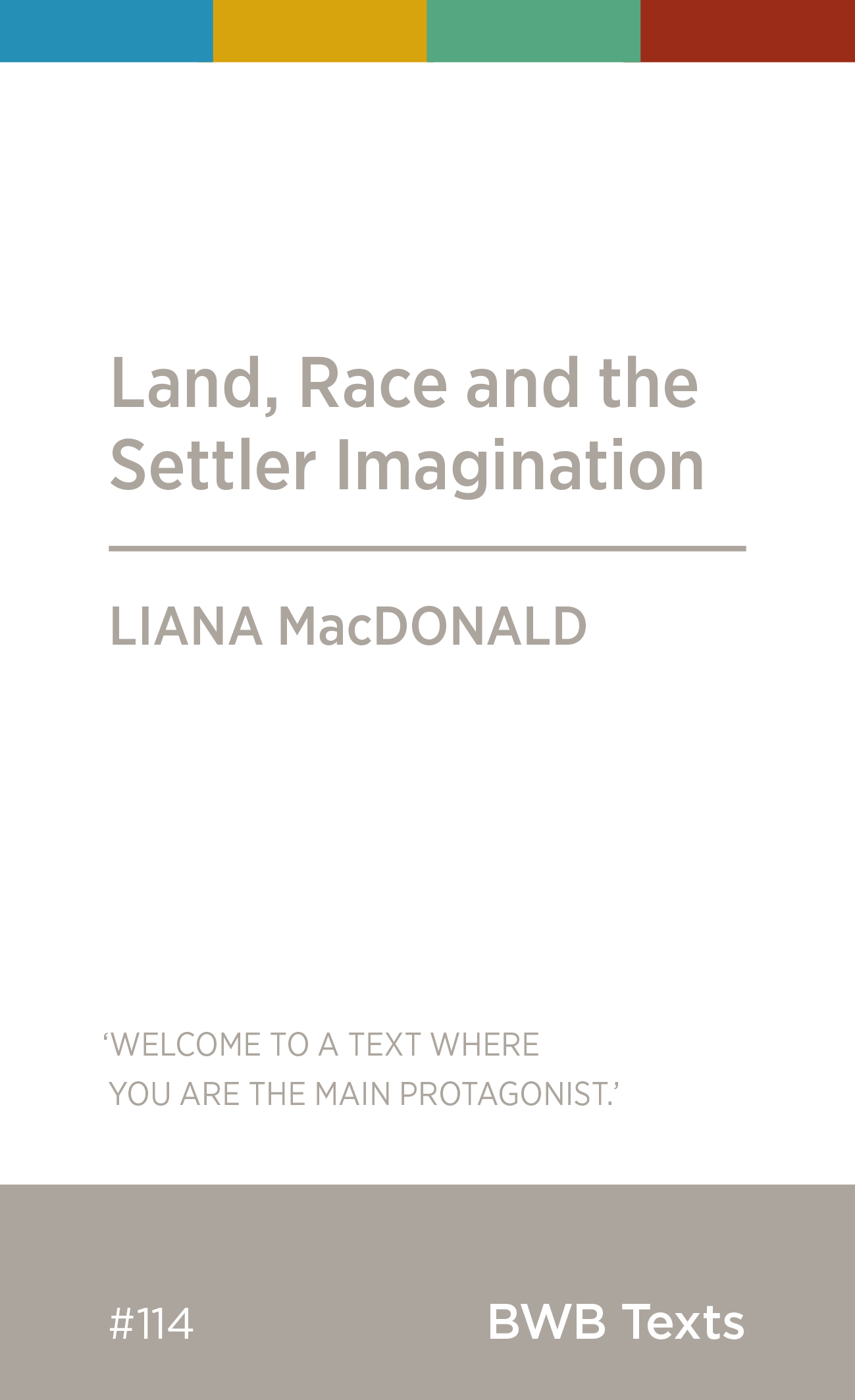 Land, Race and the Settler Imagination